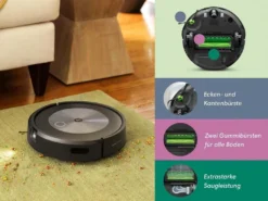 IRobot Roomba J7+ Saugroboter Mit Absaugstation App-Steuerung 3 Reinigungsstufen -Rein Blitz Geschaft 7beebfc6a2d99d12be089d1435131146