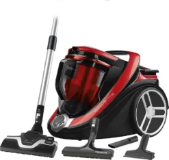 Rowenta RO7649 Silence Force Cyclonic Parkett | Beutelloser Staubsauger | Vacuum-Cleaner | Sehr Leise | 2,5L Staubvolumen | Tierhaar | Auto | Schwarz/Rot -Rein Blitz Geschaft 8cc6a303bc4f396ad5f47749e7127b75
