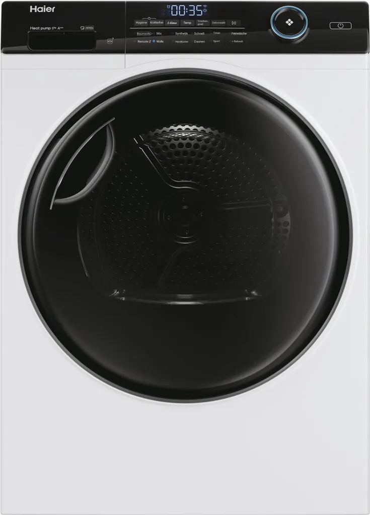 Haier HD80-A3959 Wäschetrockner Frontlader 8kg Freistehend Kondesation EEK: 3 Haier HD80-A3959 Wäschetrockner Frontlader 8kg Freistehend Kondesation EEK: