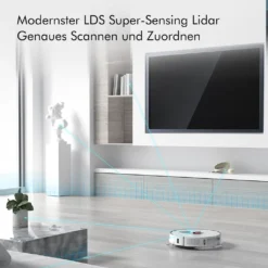 Roidmi EVE Plus Roboter Staubsauger Nass-Trocken-Saugroboter,50 Watt,2700pa Mit Sauberer Basis Und Beutel,Weiß 28 Roidmi EVE Plus Roboter Staubsauger Nass-Trocken-Saugroboter,50 Watt,2700pa Mit Sauberer Basis Und Beutel,Weiß -Rein Blitz Geschaft 8ef7fb933b5abbe54bfd039cc8ec289b