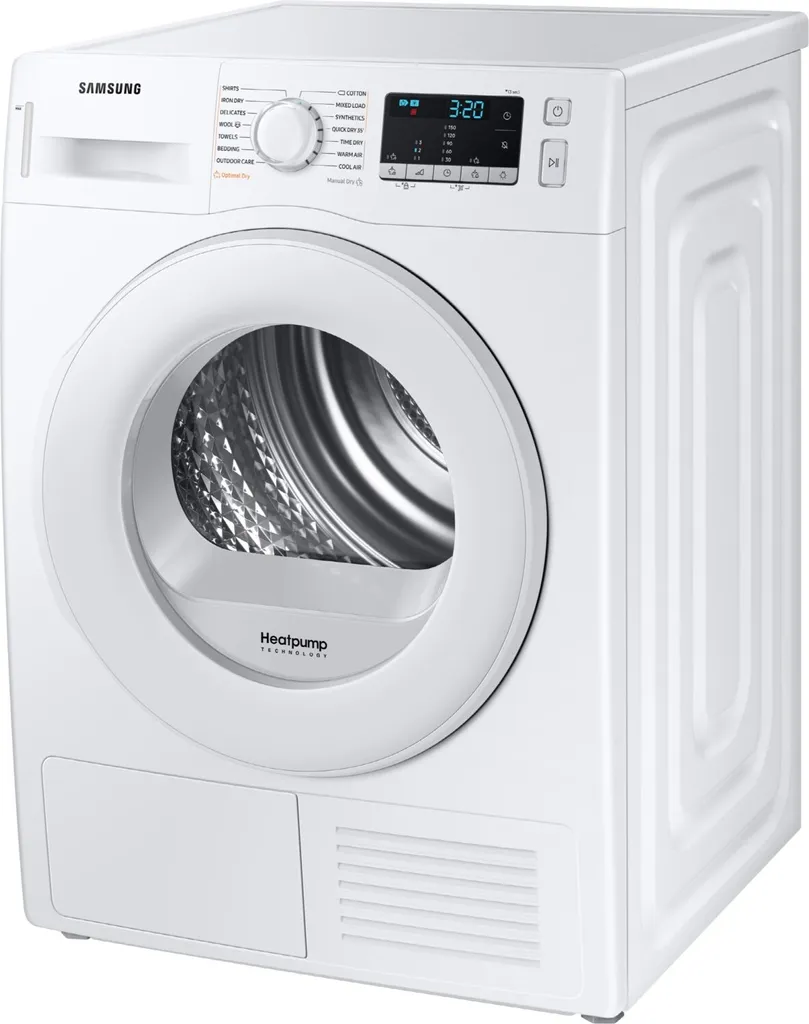 Samsung Wärmepumpentrockner DV80TA020TE/EG, Wechselbarer Türanschlag, Knitterschutz, Optimal Dry, Komfort 2-in-1-Filter, Super Kurz ‘35, 8 Kg, Weiß 15 Samsung Wärmepumpentrockner DV80TA020TE/EG, Wechselbarer Türanschlag, Knitterschutz, Optimal Dry, Komfort 2-in-1-Filter, Super Kurz ‘35, 8 Kg, Weiß – Bild 13