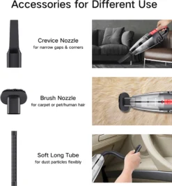 120W Akku Handstaubsauger Von AUDEW In Schwarz/Rot -Rein Blitz Geschaft 97b32ba7e9c1baf3812cebbeb6df88f7