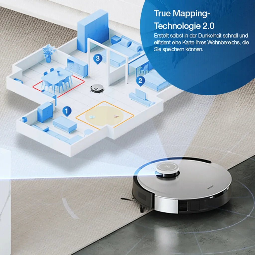 ECOVACS DEEBOT X1 TURBO Staubsauger 5000Pa Saugroboter YIKO EU APP 8 ECOVACS DEEBOT X1 TURBO Staubsauger 5000Pa Saugroboter YIKO EU APP – Bild 6