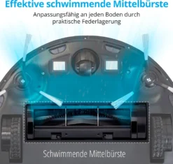 MEDION Saugroboter Mit Wischfunktion Und Intelligenter Navigation S30 SW (2.800 Pa, Alexa App Steuerung, Saugen Wischen Parallel, Regulierbare Wasserabgabe, Tierhaar Allergiker Optimiert) -Rein Blitz Geschaft 9b1d315fe9f4848ef6a5bbfa81a3c138