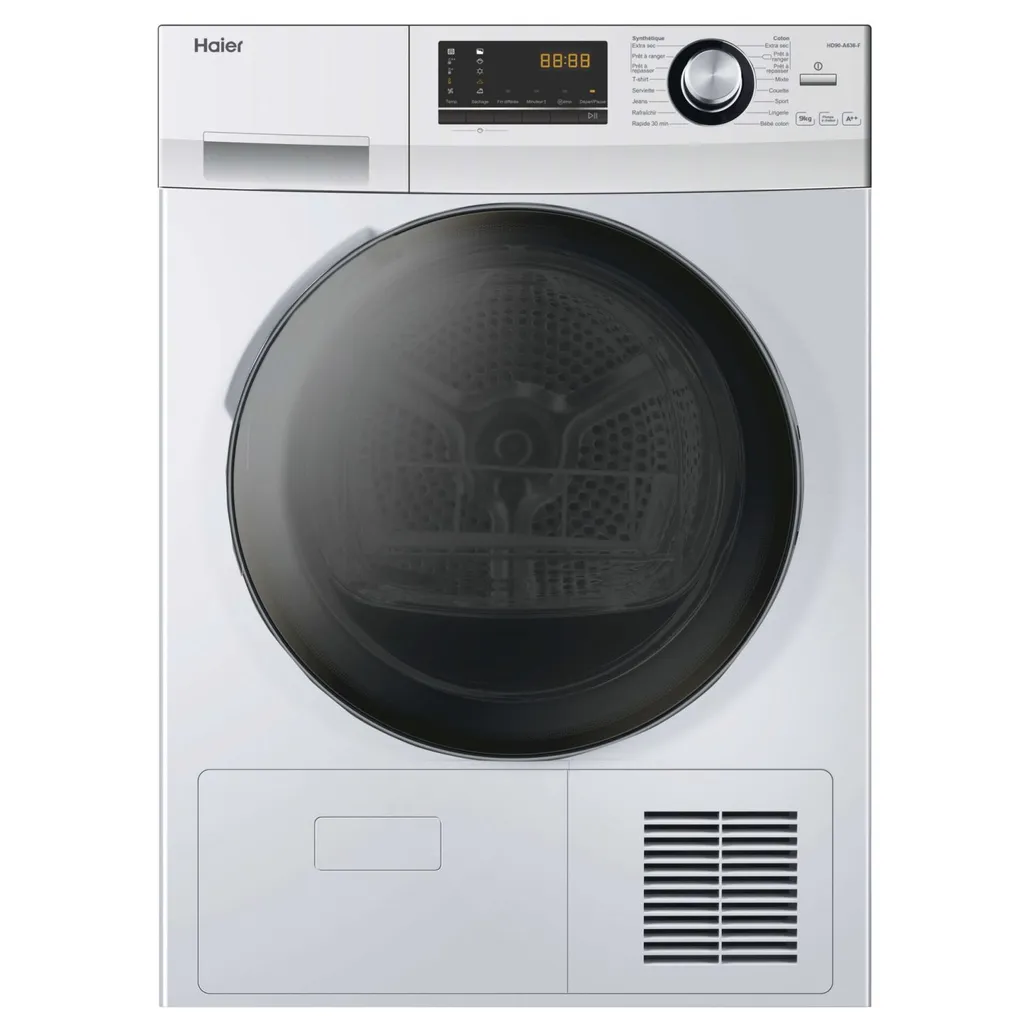 Haier HD90-A636 Wärmepumpentrockner Mit 9 Kg Fassungsvermögen 10 Haier HD90-A636 Wärmepumpentrockner Mit 9 Kg Fassungsvermögen – Bild 8