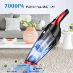 120W Akku Handstaubsauger Von AUDEW In Schwarz/Rot -Rein Blitz Geschaft 9d8885956fc13f0cd939f30caf3461f7