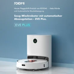 Roidmi EVE Plus Roboter Staubsauger Nass-Trocken-Saugroboter,50 Watt,2700pa Mit Sauberer Basis Und Beutel,Weiß 23 Roidmi EVE Plus Roboter Staubsauger Nass-Trocken-Saugroboter,50 Watt,2700pa Mit Sauberer Basis Und Beutel,Weiß -Rein Blitz Geschaft a035df3b703522de9104d2c2feed0ee3