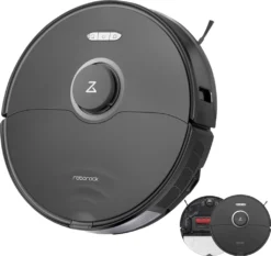 Roborock S8 Staubsauger Roboter Saugroboter 6000 Pa DuoRoller-Bürste VibraRise Wischen 3D-Mapping Reactive 3D-Hindernisumgehung (Schwarz) Mit 2pcs Mopp -Rein Blitz Geschaft aa62260feb1f24d422fcb4f6a7b8da13