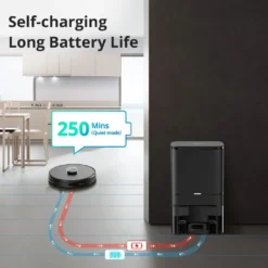 360 SMARTAI Botslab S8 Plus Staubsauger Roboter Mit Absaugstation 4L, 2700Pa Saugroboter Mit Wischfunktion Lasernavigation,Kartierung Mehrerer Etagen -Rein Blitz Geschaft ac827265585293ea693d9fa9d6f386e0