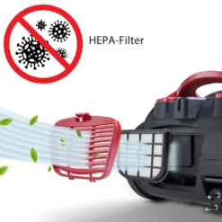 Deuba Staubsauger 900 Watt Beutelloser Multi-Zyklon-Staubsauger Leistungsstark Volumenbehälter Waschbarer HEPA-Filter Kompakt -Rein Blitz Geschaft ad6b1643dddff34e864cfc3d65e8490a