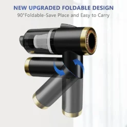 Auto Staubsauger, Rikimxin Handstaubsauger 9000Pa Starke Power Sauger Tragbarer Mini Autostaubsauger Kabellos Wiederaufladbar Staubsauger Mit LED-Licht 90° Rotation Vakuum ,Black -Rein Blitz Geschaft af984afa9867e27e69100cbf8cdb8074