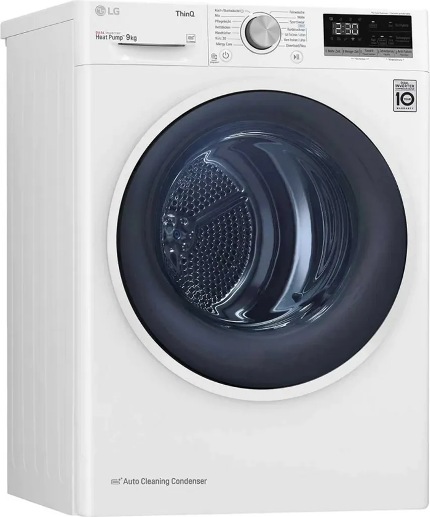 LG Electronics V5RT9N - Wärmepumpen-Kondensationstrockner - Weiß 5 LG Electronics V5RT9N - Wärmepumpen-Kondensationstrockner - Weiß – Bild 3