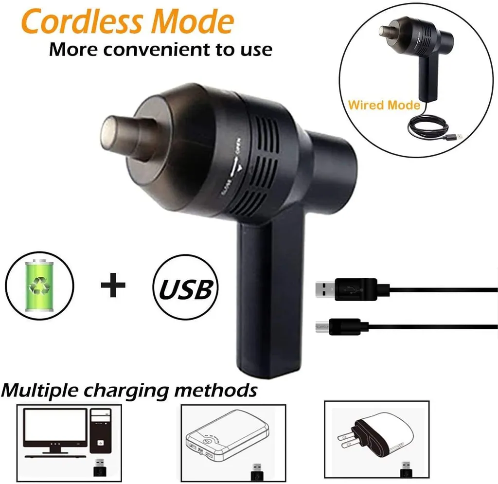 Computer-Staubsauger-Tastaturreiniger Leistungsstarker Wiederaufladbarer Mini-Staubsauger,kabelloser Tragbarer Staubsauger - Bester Reiniger Zum Reinigen Von Staub,Krümeln,Schrott Für Laptop,Auto 7 Computer-Staubsauger-Tastaturreiniger Leistungsstarker Wiederaufladbarer Mini-Staubsauger,kabelloser Tragbarer Staubsauger - Bester Reiniger Zum Reinigen Von Staub,Krümeln,Schrott Für Laptop,Auto – Bild 5