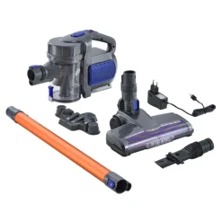 Juskys 2in1 Handstaubsauger & Akku Staubsauger - Beutellos & Kabellos – Bis 55 Min Laufzeit - Lithium-Ionen Akku, Wandhalterung & Ladestation – Blau -Rein Blitz Geschaft bcc44e38099035afbcdfc2a7c84d0206