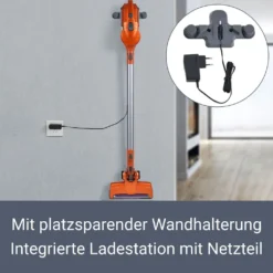 Juskys 2in1 Handstaubsauger & Akku Staubsauger - Beutellos & Kabellos – Bis 55 Min Laufzeit - Lithium-Ionen Akku, Wandhalterung & Ladestation – Gold -Rein Blitz Geschaft bd71545728d6a3ec721f70f0f2d4b0a3