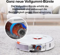 Roborock S7 Staubsauger Sonic Saugroboter Kehrroboter Kindersicherung LiDAR APP EU Weiß -Rein Blitz Geschaft be5a587fd7525c434c25bceb1bdf7922