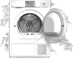 Sharp KD-HHB7S7PW2-DE 7kg Wärmepumpentrockner -Rein Blitz Geschaft beb420d1c1baf28445404f9a391b4fc2