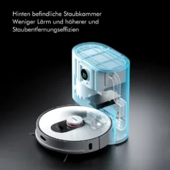 Roidmi EVE Plus Roboter Staubsauger Nass-Trocken-Saugroboter,50 Watt,2700pa Mit Sauberer Basis Und Beutel,Weiß 34 Roidmi EVE Plus Roboter Staubsauger Nass-Trocken-Saugroboter,50 Watt,2700pa Mit Sauberer Basis Und Beutel,Weiß -Rein Blitz Geschaft bf48ba6fcd2afd3c1d9af807480dd714