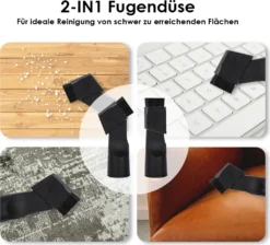 EINFEBEN Staubsauger Ohne Beutel, 3,0L Staubbehaelter, Inkl. Zusatzduesen, Effizienter HEPA-Filter, 900 Watt Bodenstaubsauger Beutellos Fuer Hart- Und Teppichboeden -Rein Blitz Geschaft c97f5684ef645c6631dffadc26f79eff