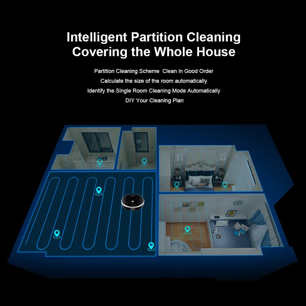 LIECTROUX C30B Automatischer Staubsauger Saugroboter Kehrroboter Nass-Trocken-Staubsauger Dynamische Navigation APP-Fernbedienung Sprachsteuerung Kompatibel Mit Alexa Google Assistant 10 LIECTROUX C30B Automatischer Staubsauger Saugroboter Kehrroboter Nass-Trocken-Staubsauger Dynamische Navigation APP-Fernbedienung Sprachsteuerung Kompatibel Mit Alexa Google Assistant – Bild 8