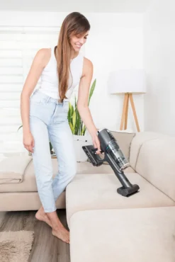 Hand- Und Akkustielstaubsauger ETA Sonar Artikel-Nr.: ETA223290000 2 In 1 Hand- Und Akkustielstaubsauger Mit Digital-Motor, Rotierender Turbobürste, Flexiblem Gelenk Und 25,2 V Li-Ionen-Akku. -Rein Blitz Geschaft ce261a34fc92ddb429c876d7bbad5f3d