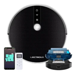 LIECTROUX C30B Automatischer Roboter-Staubsauger 5000Pa Starke Saugleistung Intelligente Dynamische Navigation APP-Fernbedienung Intelligentes Nasswischen Sprachsteuerung Kompatibel Mit Alexa Google Assistant -Rein Blitz Geschaft d2b056b12556aa201ca32dcb3d51842b