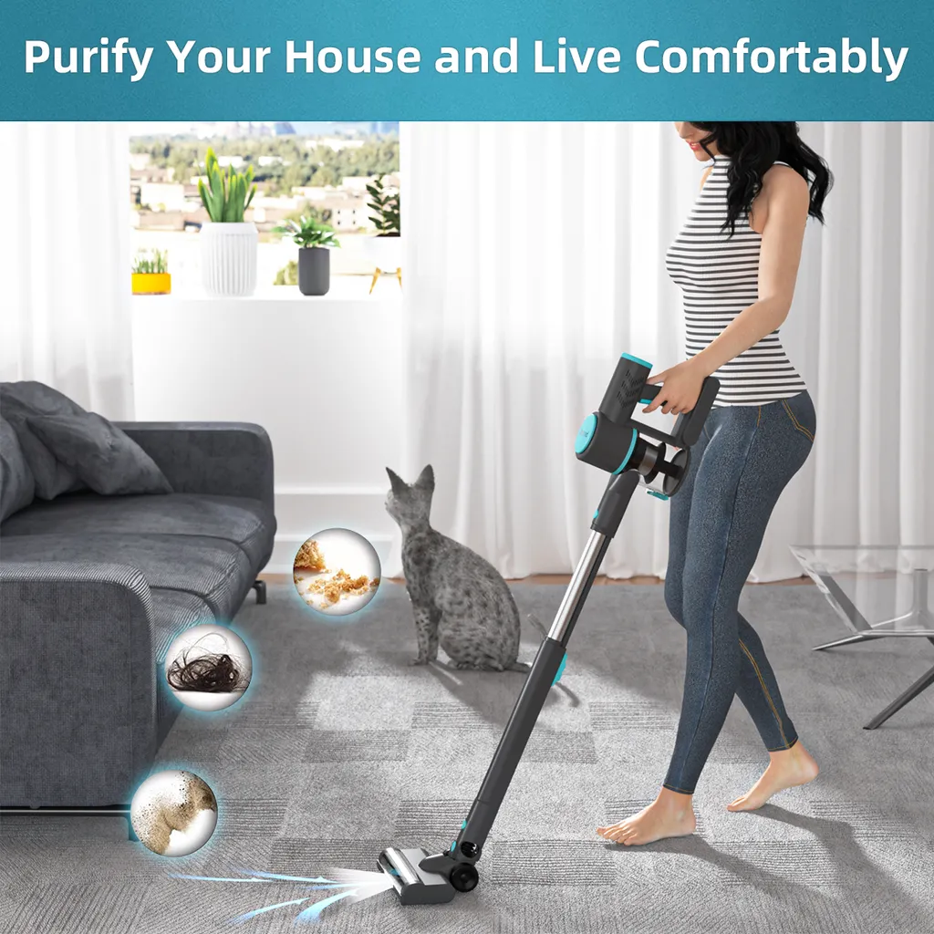 OSMOND 160W 12KPa Akku Handstaubsauger 3in1 Staubsauger Beutellos Kabellos 6 OSMOND 160W 12KPa Akku Handstaubsauger 3in1 Staubsauger Beutellos Kabellos – Bild 4