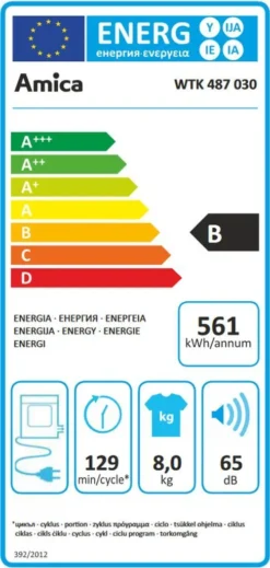 Amica - WTK 487 030 - Kondenstrockner - 8 Kg 10 Amica - WTK 487 030 - Kondenstrockner - 8 Kg -Rein Blitz Geschaft d88d3bdf098a41c25197e0fd500b819c