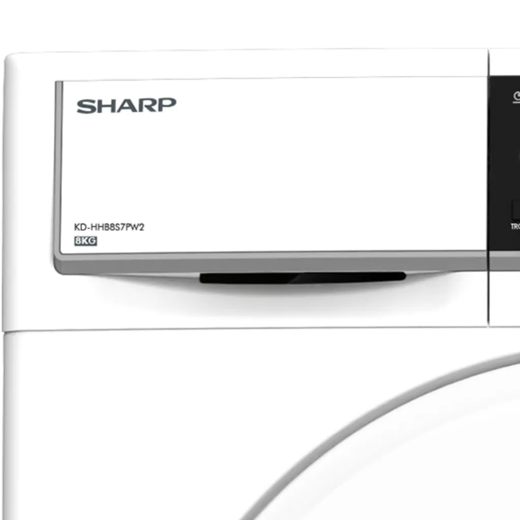 Sharp KD-HHB8S7PW2-DE Wärmepumpetrockner Trockner 8kg 4 Sharp KD-HHB8S7PW2-DE Wärmepumpetrockner Trockner 8kg – Bild 2