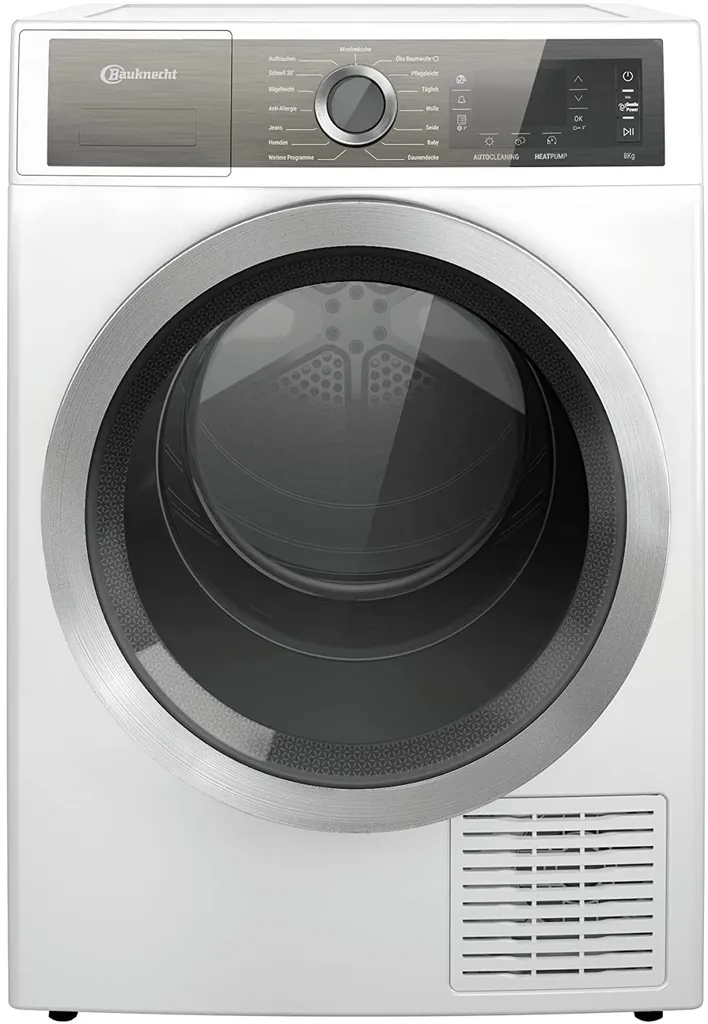 Bauknecht B8 D84WB DE Wärmepumpentrockner - Weiß 3 Bauknecht B8 D84WB DE Wärmepumpentrockner - Weiß