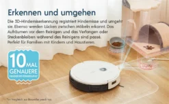 Yeedi Vac 2 Pro Staubsauger Saugroboter Wischfunktion 3000Pa 5200mAh 240min Kehrroboter -Rein Blitz Geschaft ea3fc490f7bb38044eb1c6a93c9f8cc8