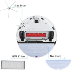 Original Roborock S7 Maxv Ultra/S7 Pro Ultra/S7/S7 Maxv Staubsauger Roboter Zubehör, Mit Mopps, HEPA-Filter Und Weißer Seitenbürste -Rein Blitz Geschaft f606af2ada6d630fad5649c9dd56cc0e