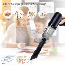 Tastaturreiniger, Mini-Vakuum Für Schreibtisch, Kabelloser Computer-Staubsauger, Wiederaufladbar Für Die Reinigung Von Haaren, Krümeln Für Desktop, Klavier, Autoinnenraum Und Nähmaschine ,Black -Rein Blitz Geschaft f75b17ec2ae808327ed830a50dd9464e