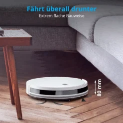 MEDION Staubsaugerroboter Mit Ladestation E40 (Staubsaugerroboter Für Hartböden, Fliesen, Laminat, Optimiert Für Tierhaare, Direkte Absaugung, Automatische Rückkehr Zur Ladestation) -Rein Blitz Geschaft f803a3c6b19aa3374cf14a6ac832185a