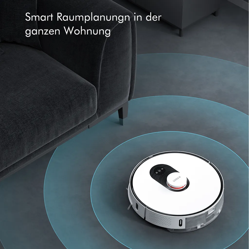 Roidmi EVE Plus Roboter Staubsauger Nass-Trocken-Saugroboter,50 Watt,2700pa Mit Sauberer Basis Und Beutel,Weiß 14 Roidmi EVE Plus Roboter Staubsauger Nass-Trocken-Saugroboter,50 Watt,2700pa Mit Sauberer Basis Und Beutel,Weiß – Bild 12