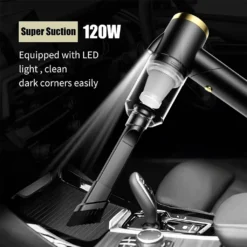 Auto Staubsauger, Rikimxin Handstaubsauger 9000Pa Starke Power Sauger Tragbarer Mini Autostaubsauger Kabellos Wiederaufladbar Staubsauger Mit LED-Licht 90° Rotation Vakuum ,Black -Rein Blitz Geschaft fb04360dc12c200d9533cce029f6ffcd