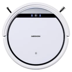 MEDION Saugroboter Mit Ladestation E32 (Modell 2021, Roboterstaubsauger Für Hartböden, Fliesen, Laminat, Tierhaar Optimiert, Direktabsaugung, Autom. Rückkehr Zur Ladestation) -Rein Blitz Geschaft fc426dc507a80a84d72720f0577752a9