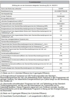 Sharp KD-HCB8S7PW9-DE Kondenstrockner 8 Kg LED-Trommelbeleuchtung 17 Sharp KD-HCB8S7PW9-DE Kondenstrockner 8 Kg LED-Trommelbeleuchtung -Rein Blitz Geschaft ff3b0629bf32ba5946486ed7b620bf74
